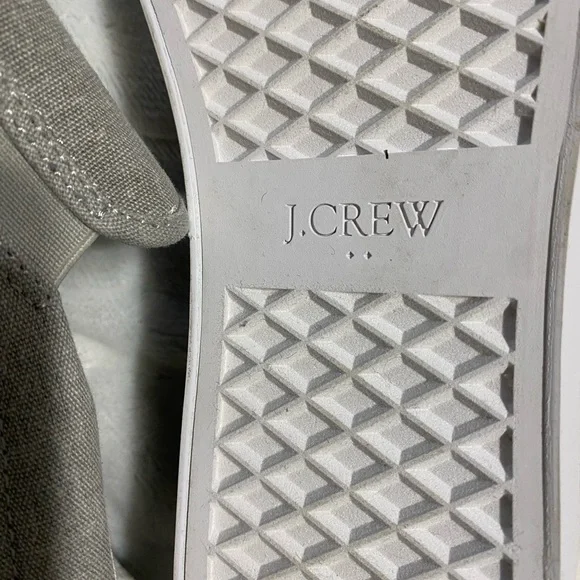 J.CREW Men’s Explorer Canvas Grey Slip On Shoe Size 11 - Picture 4 of 9